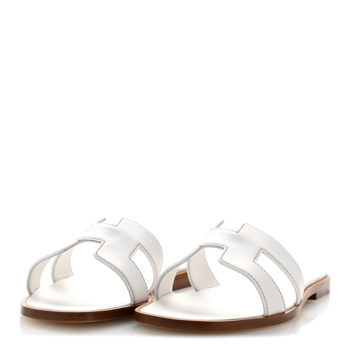 Box Calfskin Oran Sandals 36 White wholesalehk.shop