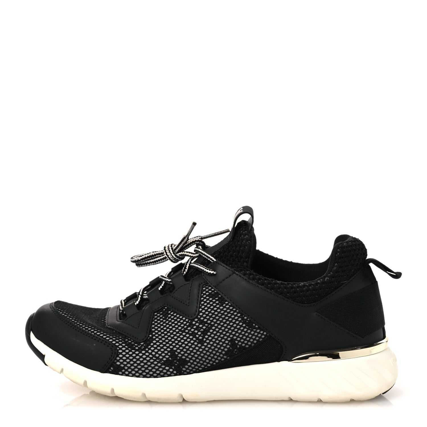 Technical Nylon Monogram Rubber Aftergame Sneakers 37 Black £¨ Direct shipment via from wholesalehk.shop