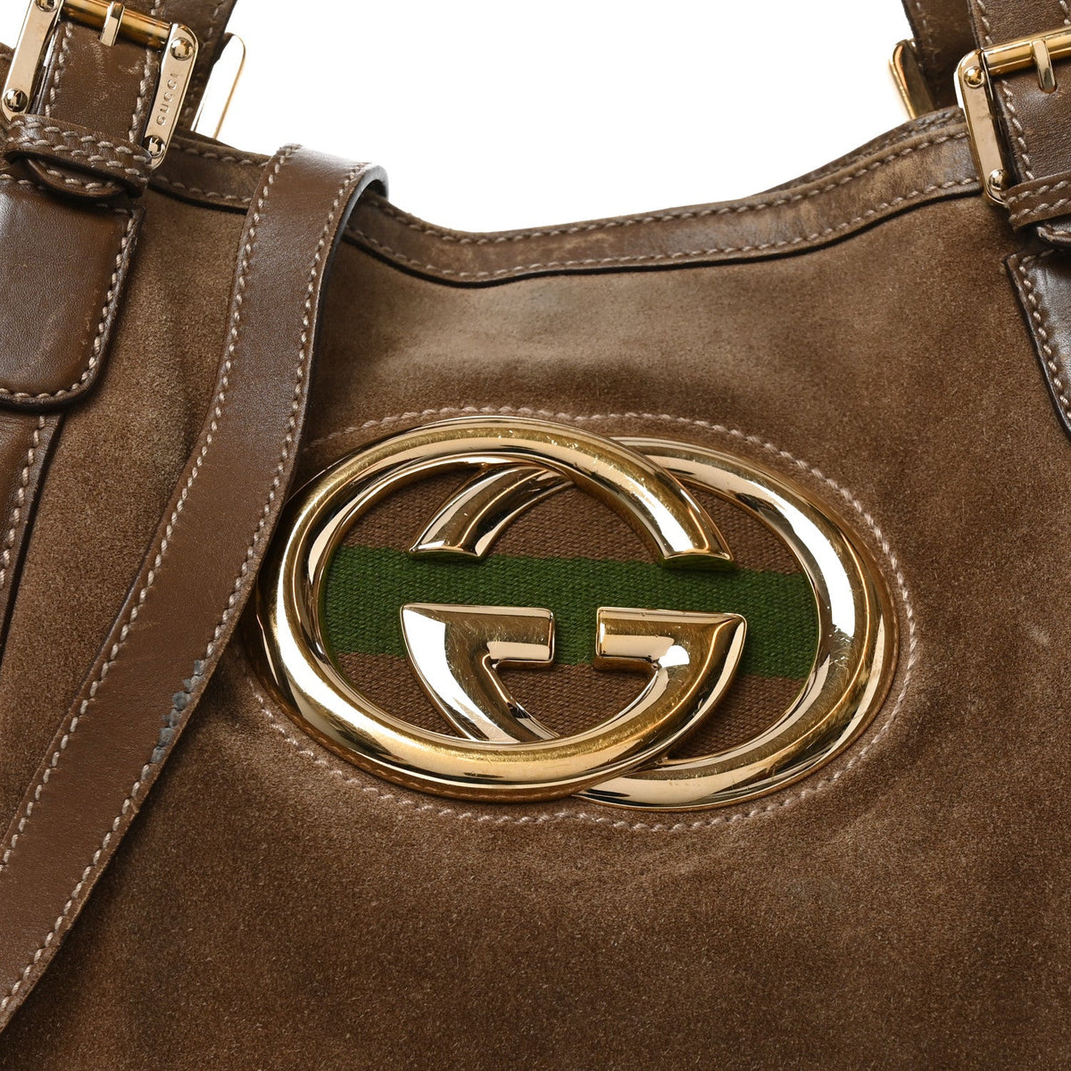 Suede Medium Britt Tote Brown wholesalehk.shop