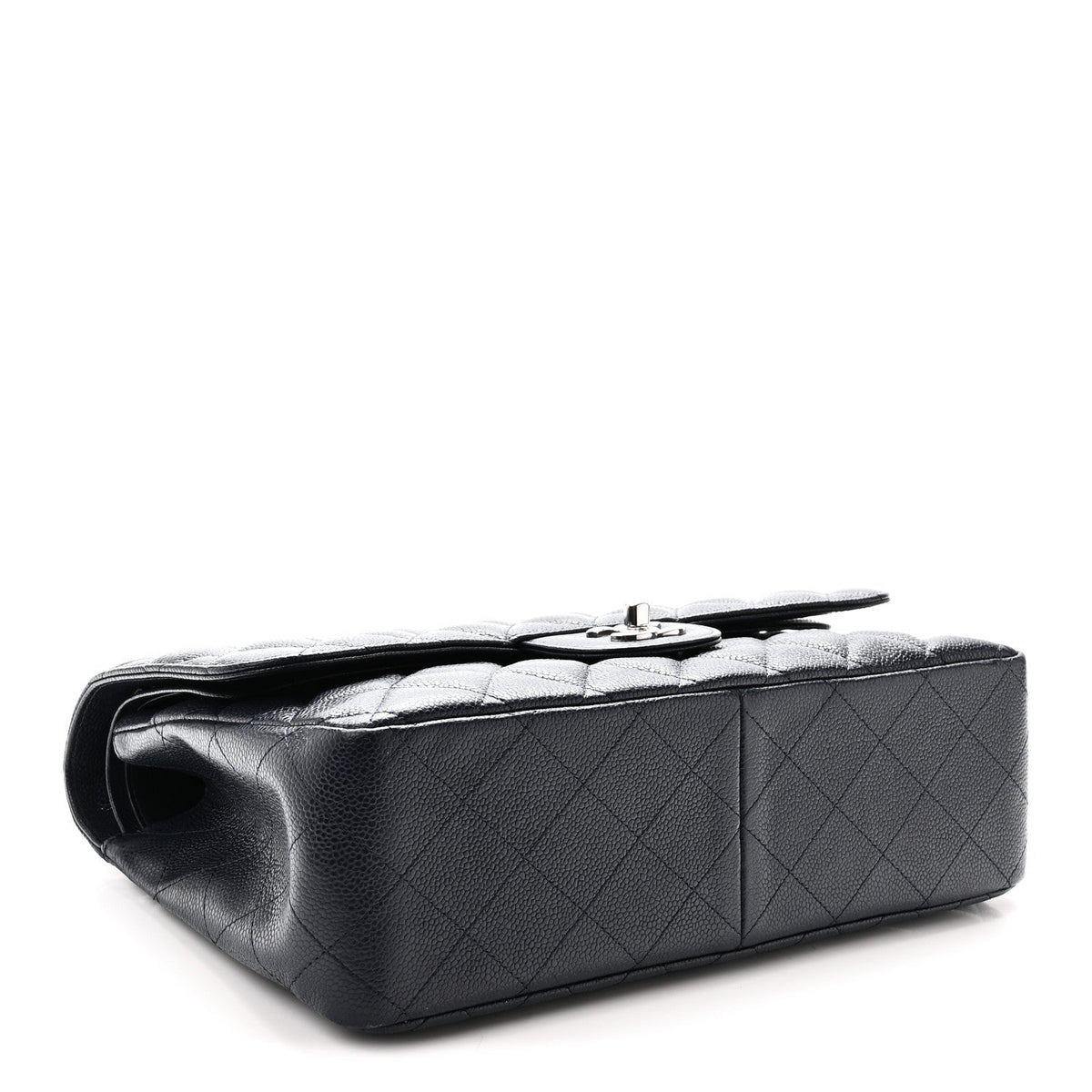 Caviar Quilted Jumbo Double Flap Navy Blue Navy Blue wholesalehk.shop