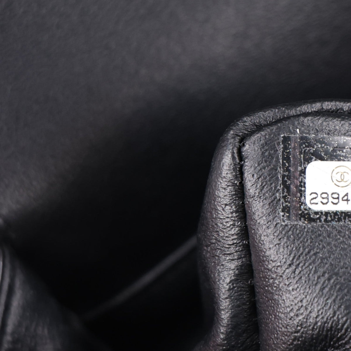 Shiny Crumpled Calfskin Quilted Medium Double Flap So Black wholesalehk.shop