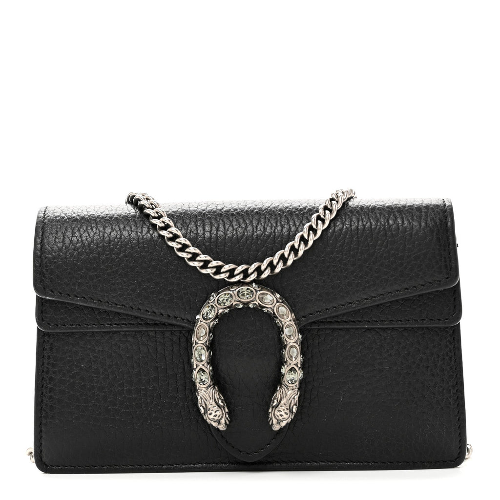 Calfskin Super Mini Dionysus Shoulder Bag Black wholesalehk.shop