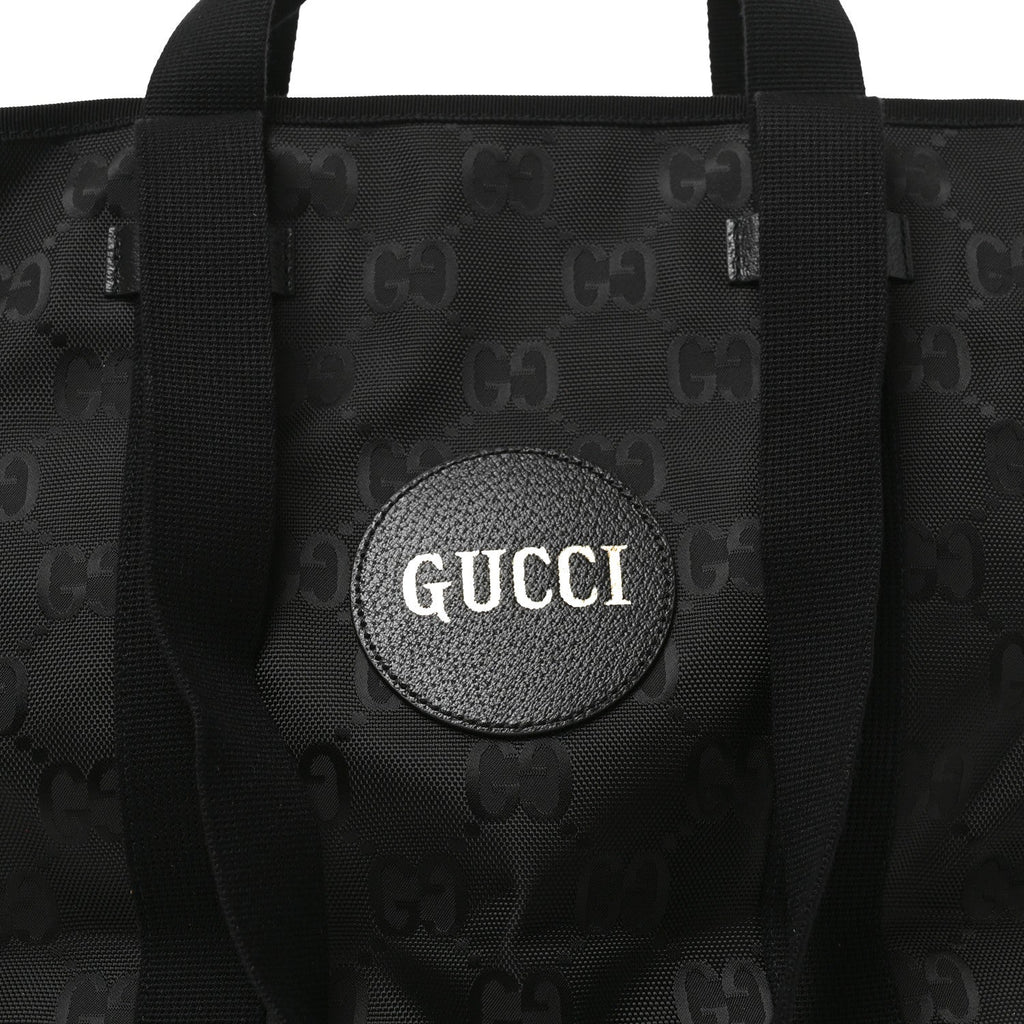 Econyl Nylon Monogram Medium Off The Grid Tote Bag Black wholesalehk.shop