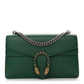 Pebbled Calfskin Small Dionysus Shoulder Bag Emerald wholesalehk.shop