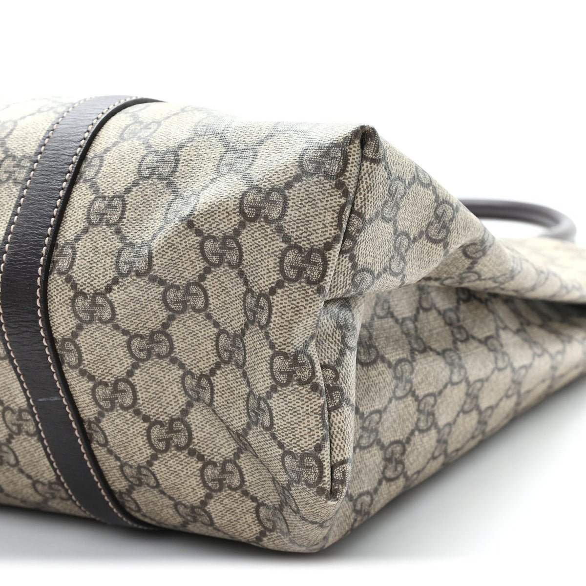 GG Plus Monogram Joy Vertical Tote Dark Brown wholesalehk.shop