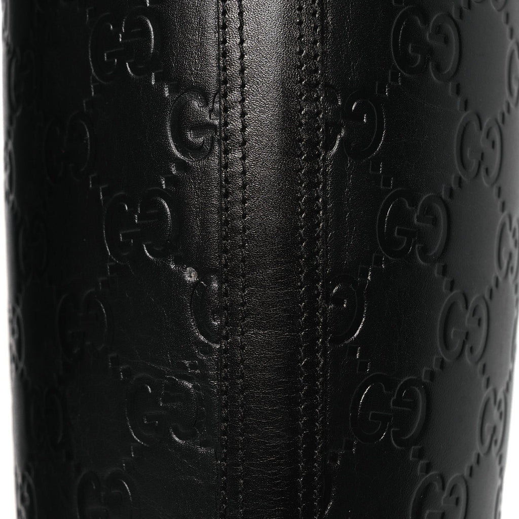 Guccissima Real Betis Glamour Calfskin Michelangelo Slim Horsebit Riding Boots 39.5 Black £¨ Direct shipment via from wholesalehk.shop