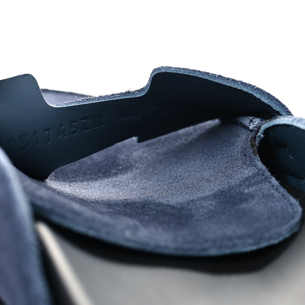 Suede Calfskin Mens Go Mules 40 Bleu Celeste wholesalehk.shop
