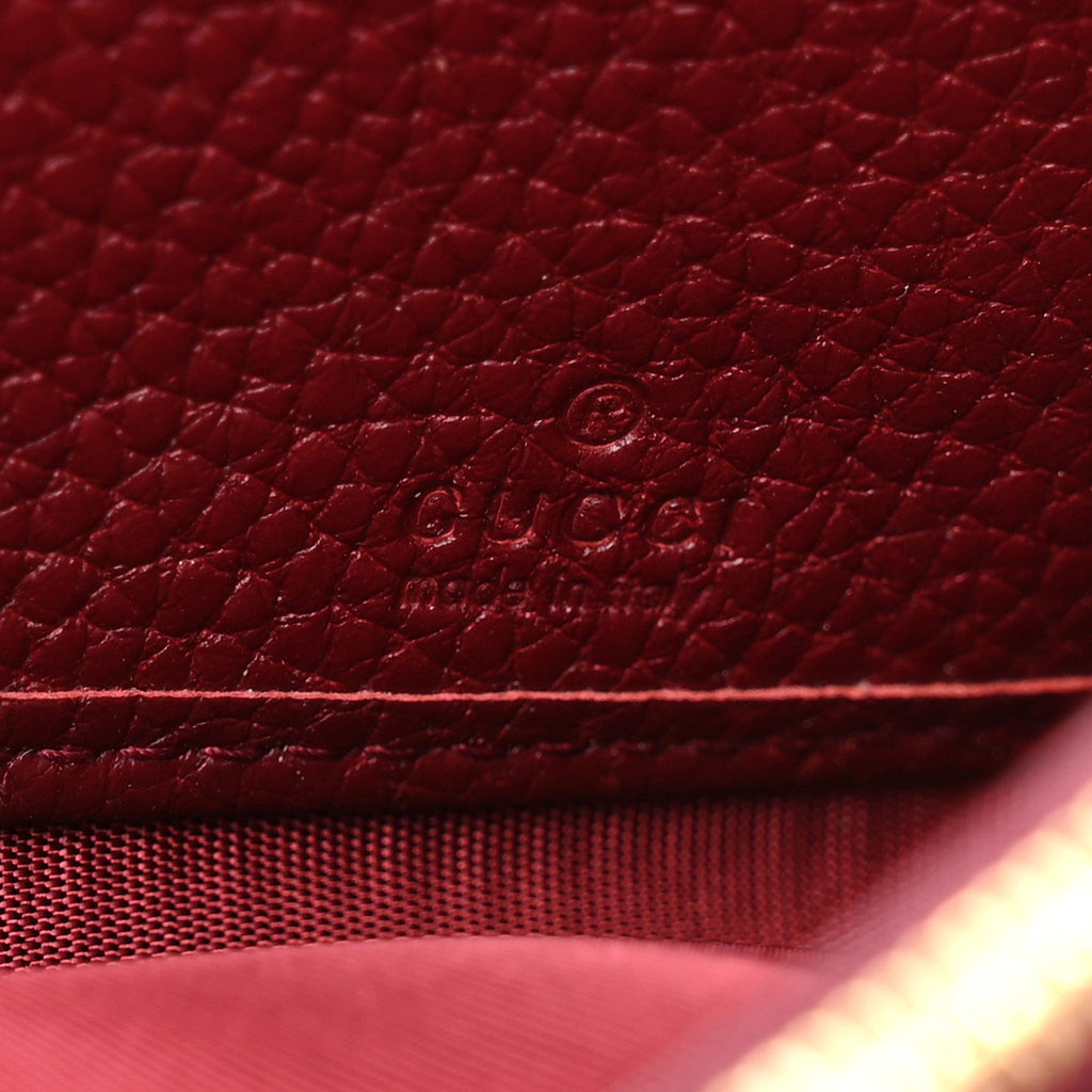 Pebbled Calfskin Jackie 1961 Chain Wallet Burgundy £¨ Direct shipment via from wholesalehk.shop