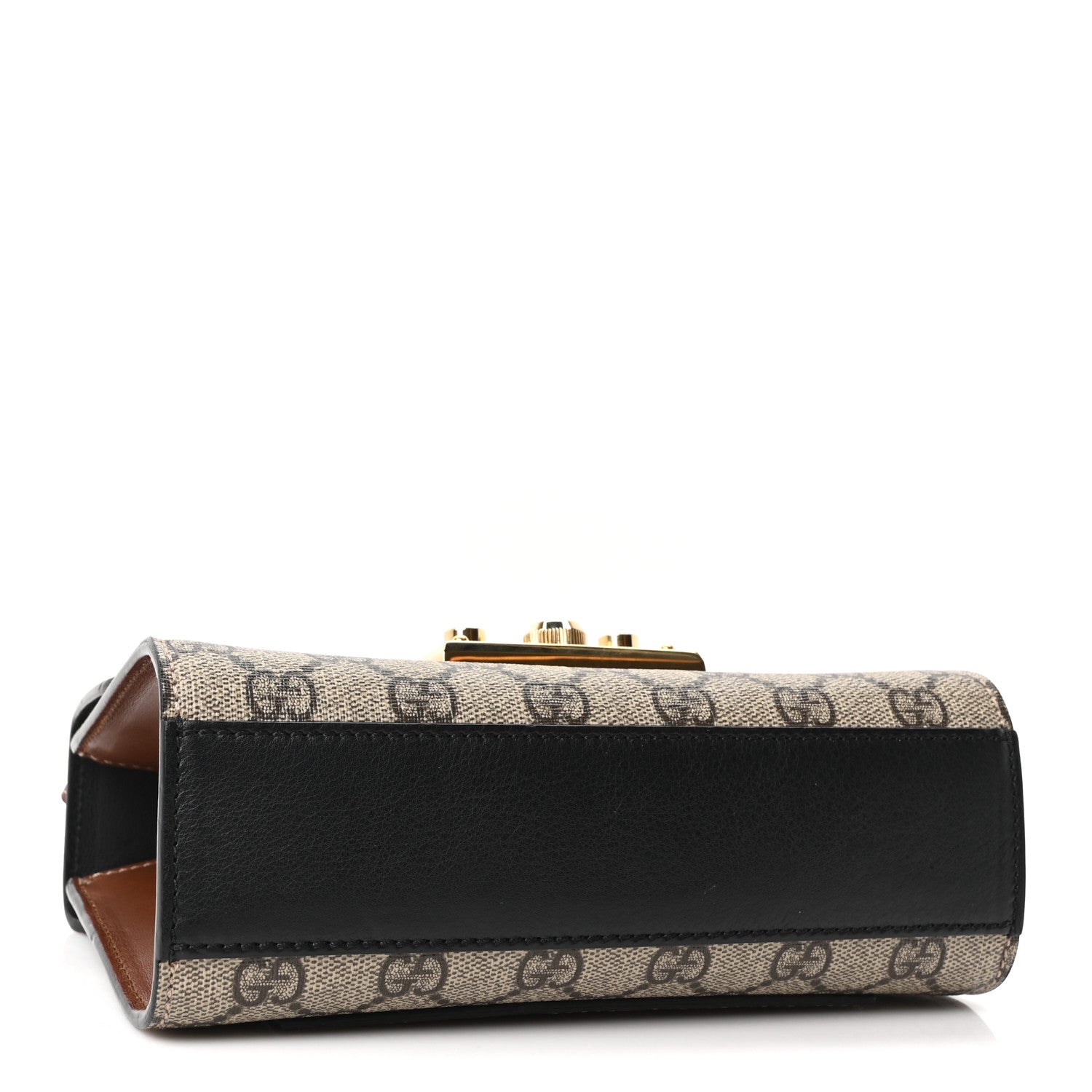 GG Supreme Monogram Calfskin Small Padlock Shoulder Bag Beige Black Cuir £¨ Direct shipment via from wholesalehk.shop