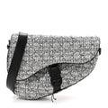 Tweed Saddle Crossbody Bag Black Silver wholesalehk.shop