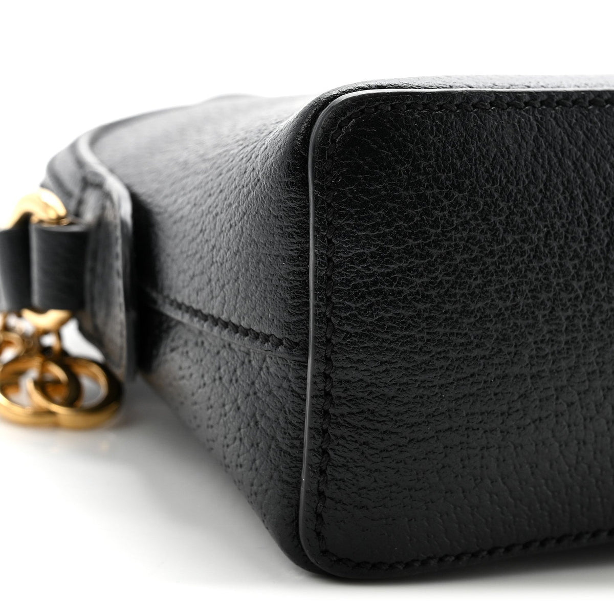 Calfskin GG Web Small Ophidia Dome Shoulder Bag Black wholesalehk.shop