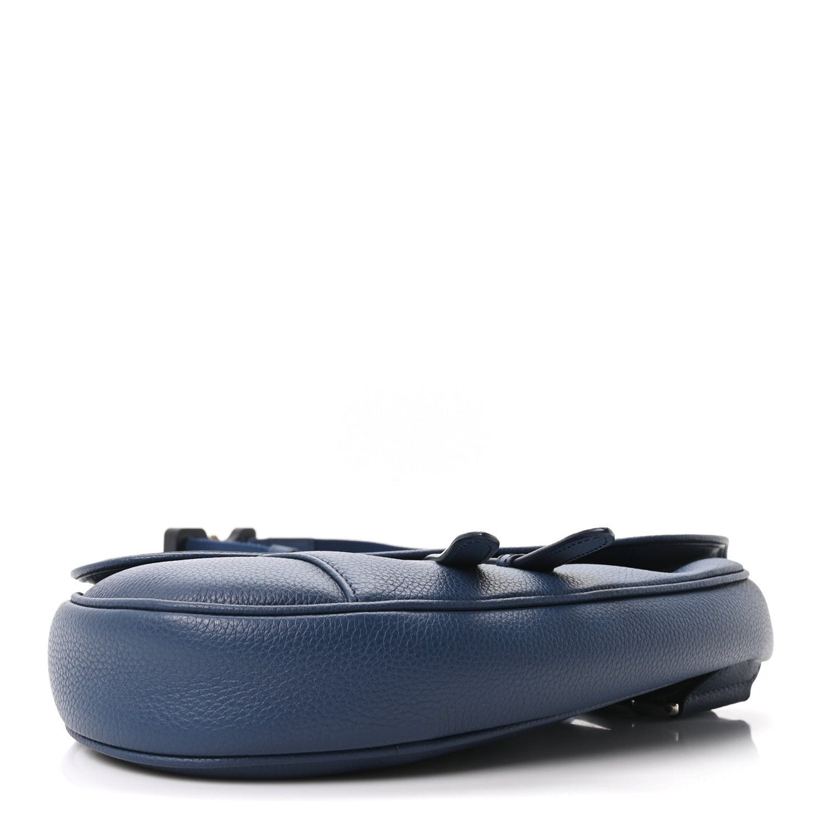 Grained Calfskin Mens Saddle Bag Navy Blue wholesalehk.shop