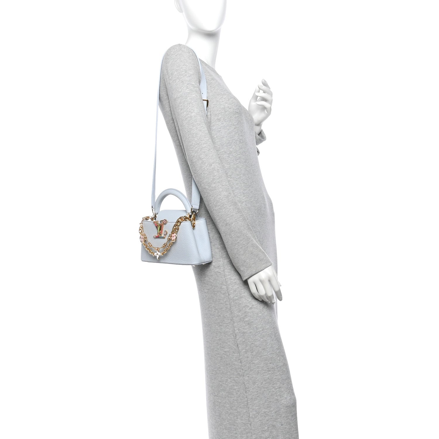 LV X TM Taurillon Capucines East West Mini Olympe Blue £¨ Direct shipment via from wholesalehk.shop