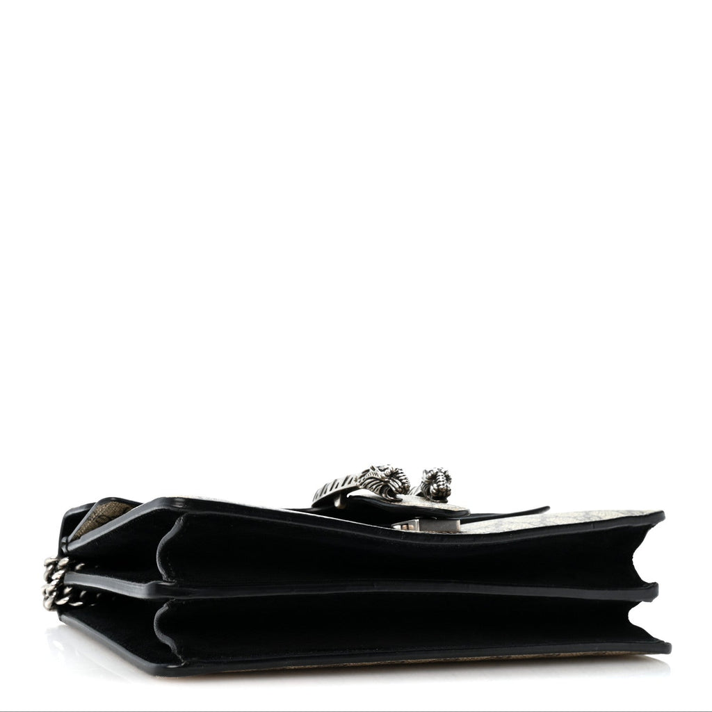 GG Supreme Monogram Small Dionysus Shoulder Bag Black wholesalehk.shop