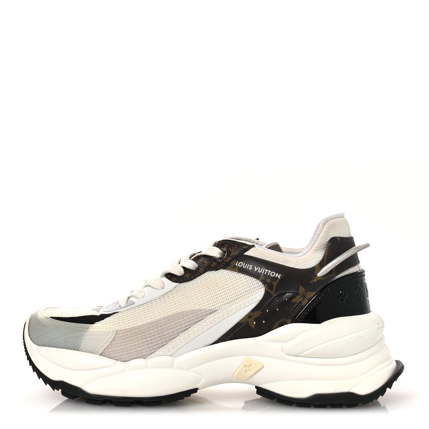 Monogram Calfskin Run 55 Sneakers 38 White £¨ Direct shipment via from wholesalehk.shop