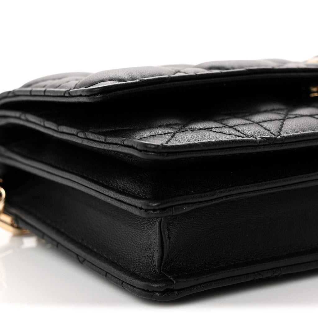 Lambskin Cannage Mini My Dior Bag Black wholesalehk.shop
