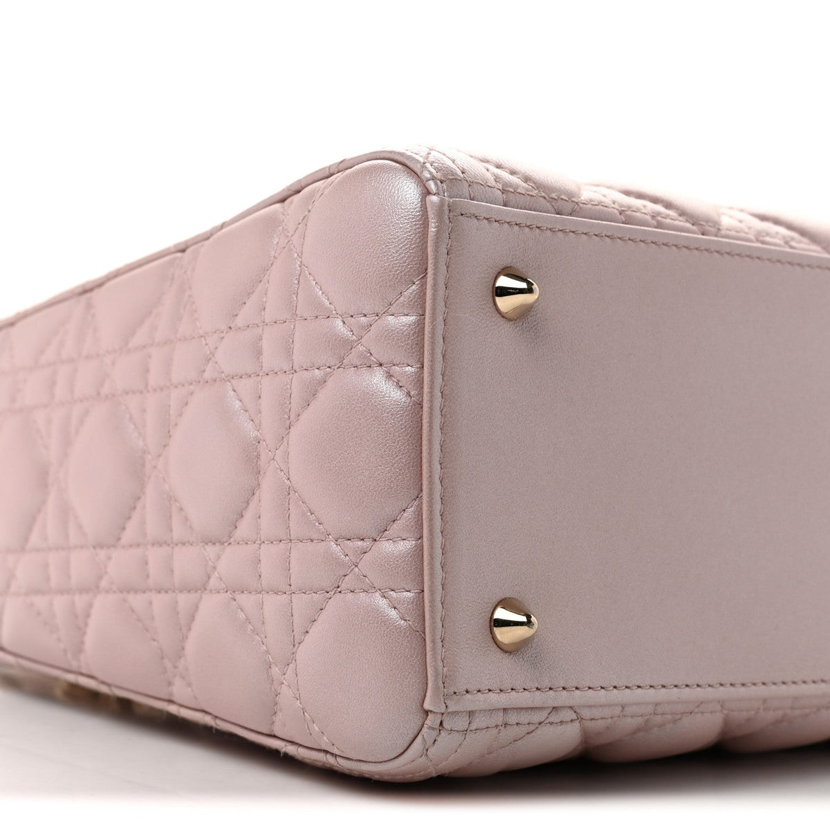 Pearly Lambskin Cannage Medium Lady Dior Lotus wholesalehk.shop