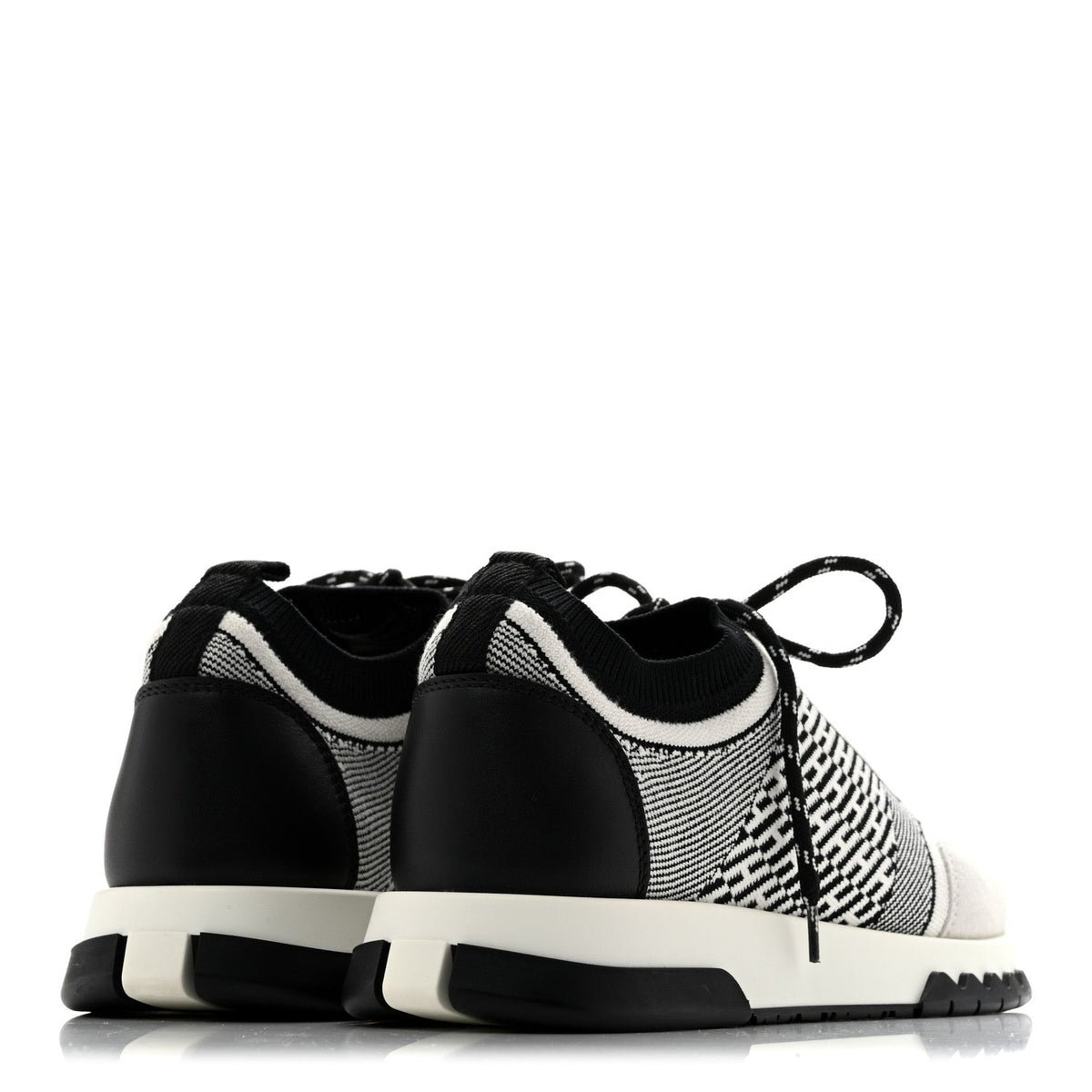 Knit Bi-Color Womens Addict Sneakers 37 Black White wholesalehk.shop