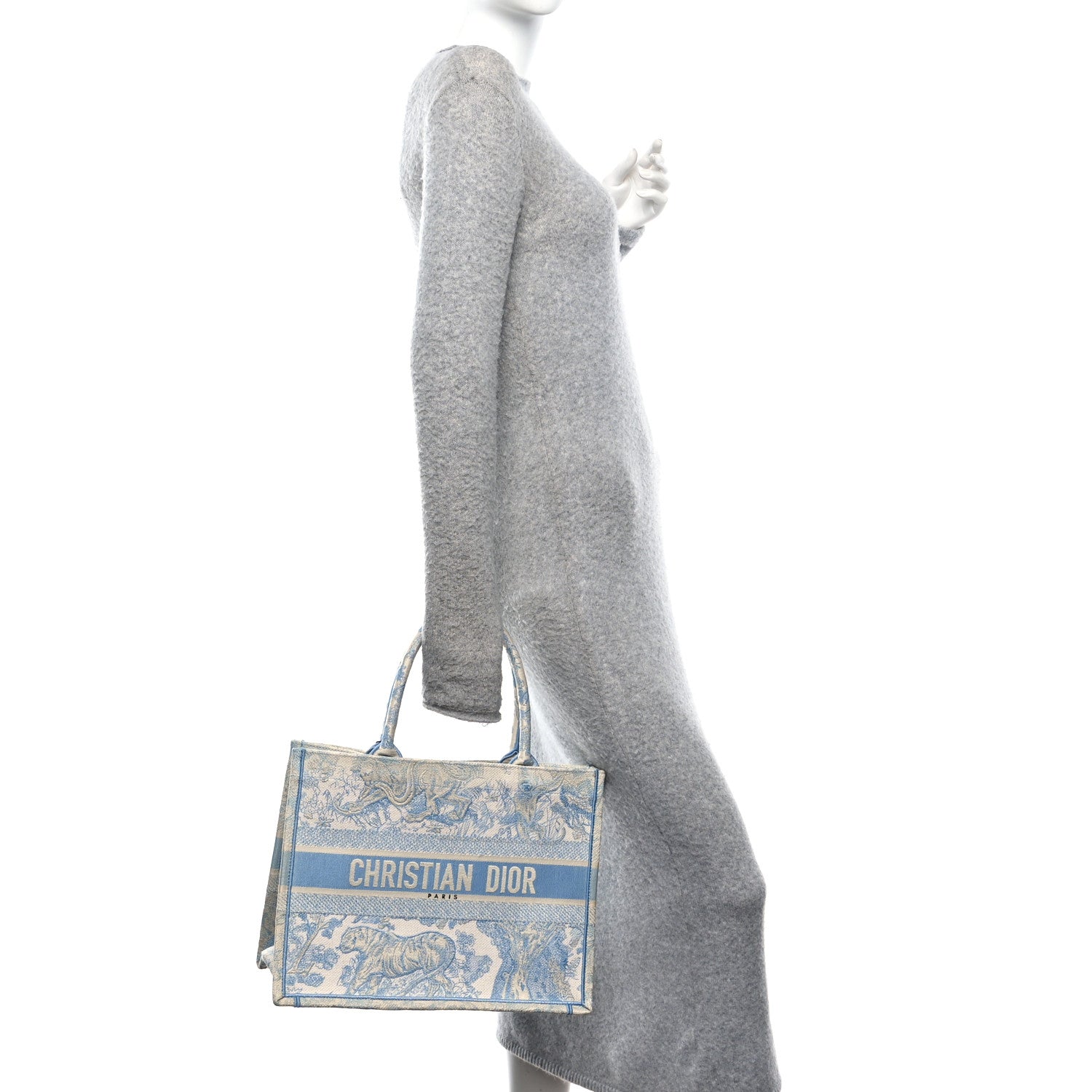 Canvas Embroidered Medium Dioriviera Toile De Jouy Book Tote Light Blue £¨ Direct shipment via from wholesalehk.shop