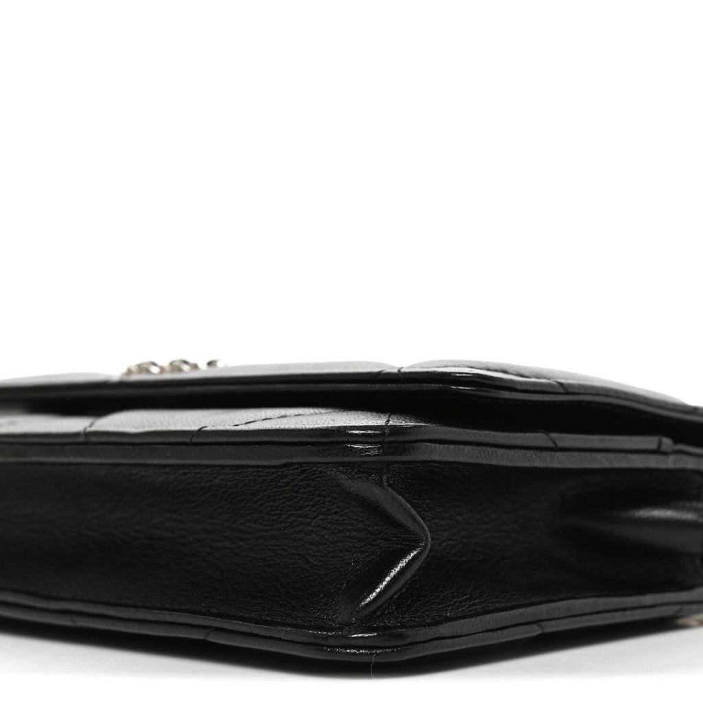 Lambskin Quilted Chanel 19 Wallet On Chain WOC Black wholesalehk.shop