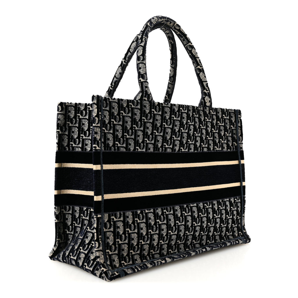 Oblique Velvet Medium Book Tote Blue Multicolor £¨ Direct shipment via from wholesalehk.shop