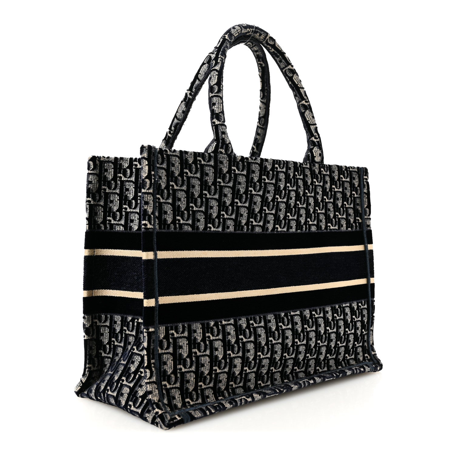Oblique Velvet Medium Book Tote Blue Multicolor £¨ Direct shipment via from wholesalehk.shop