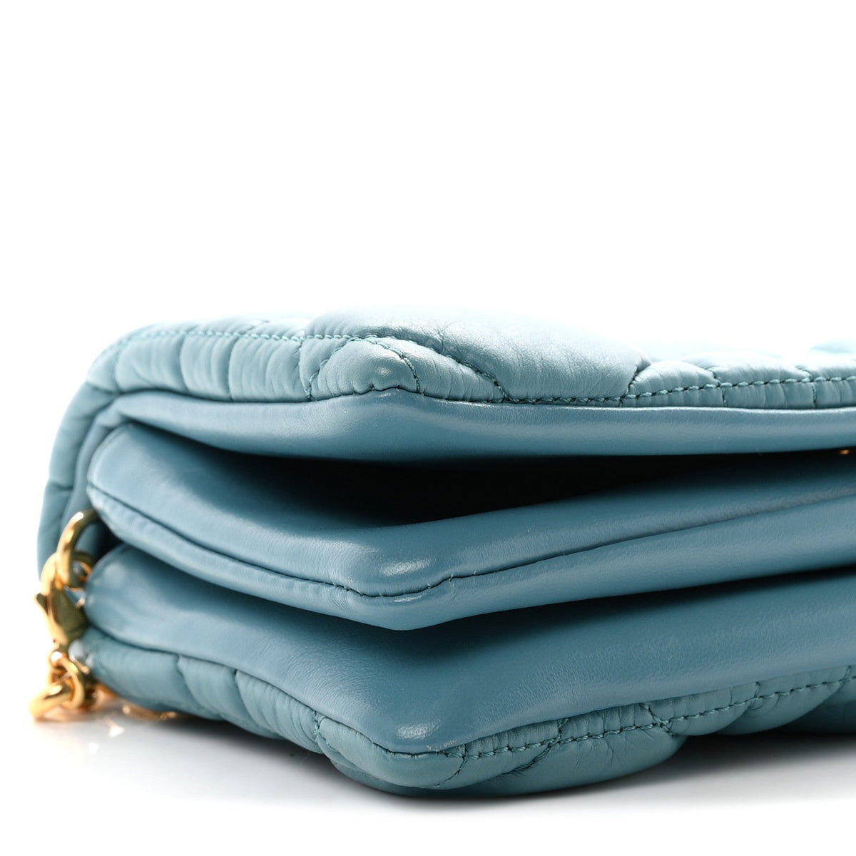 Calfskin Macrocannage Mini Caro Bag Horizon Blue wholesalehk.shop