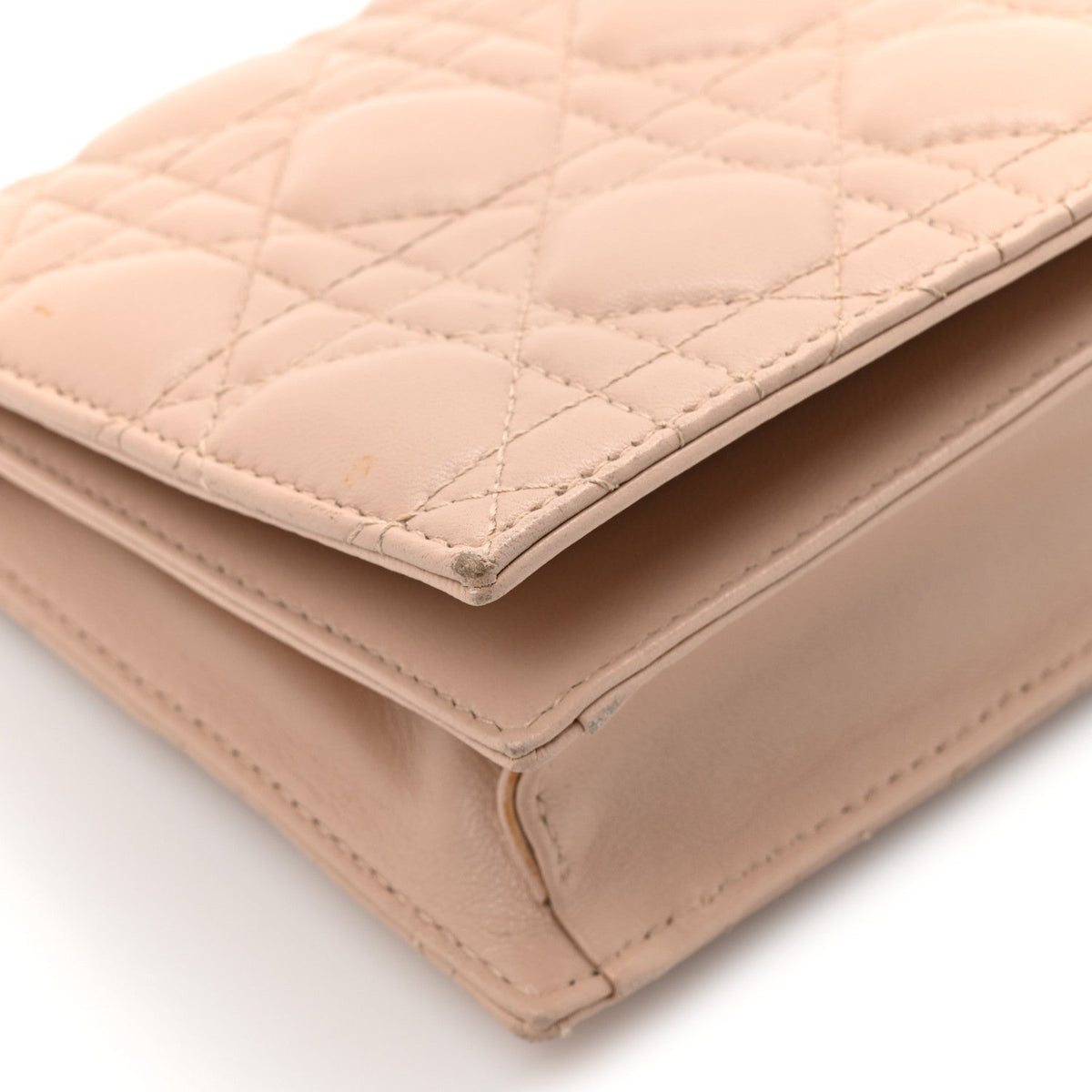 Lambskin Cannage Lady Dior Convertible Clutch Pink wholesalehk.shop