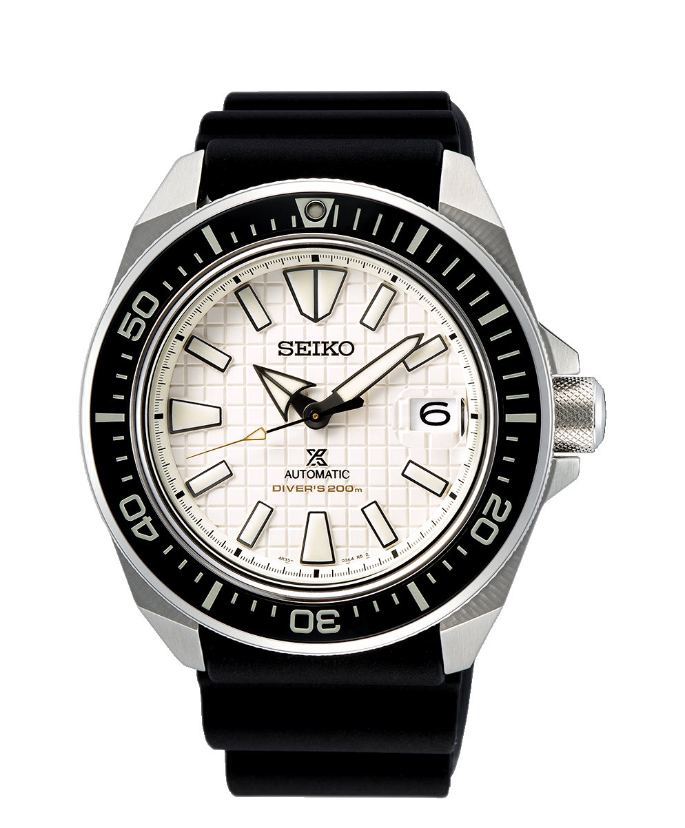 Seiko Shogun Prospex Titanium Divers Automatic White Dial Black Rubber Strap Watch For Men - SPB191J1 wholesalehk.shop