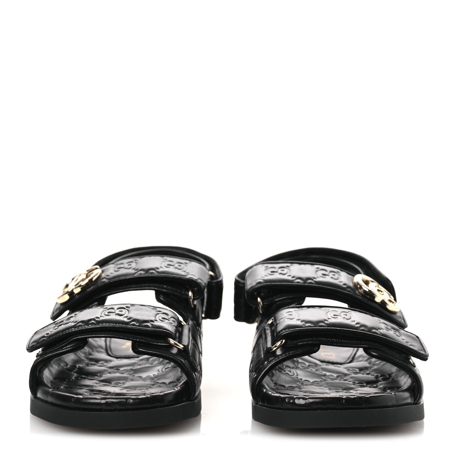 Guccissima GG Embossed Womens Sandals 37 Black £¨ Direct shipment via from wholesalehk.shop