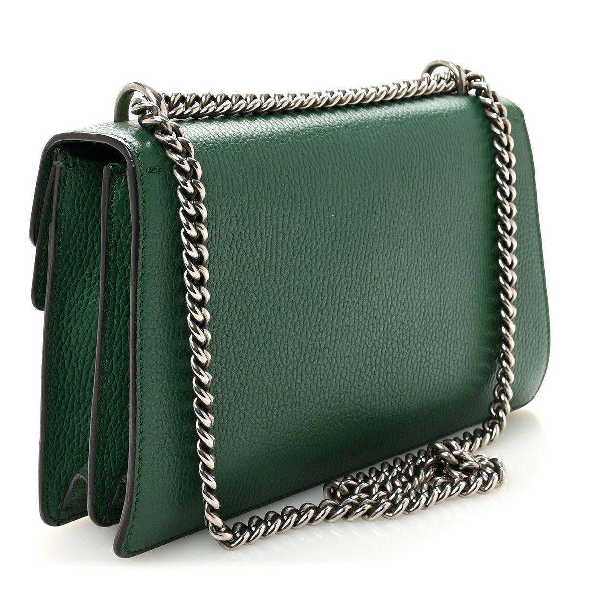 Pebbled Calfskin Small Dionysus Shoulder Bag Emerald wholesalehk.shop
