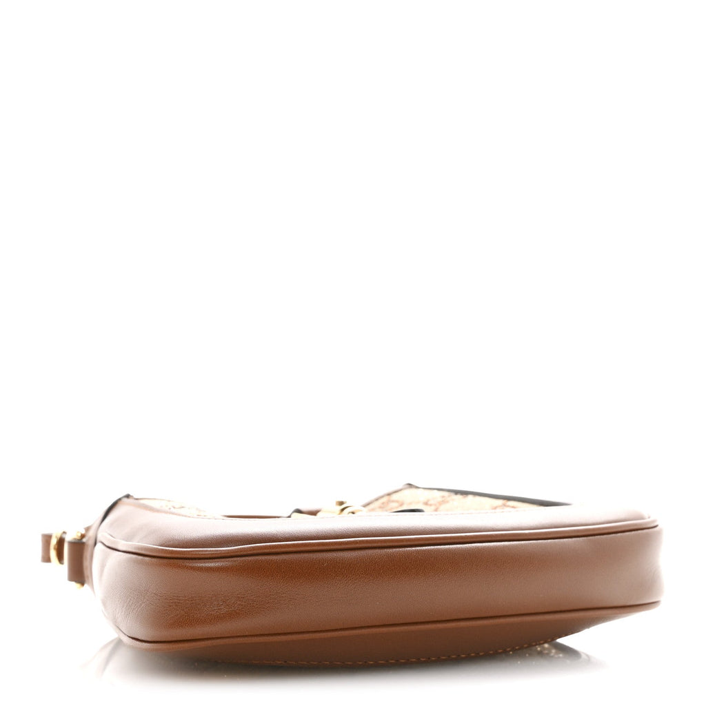 New Canvas Charisma Calfskin Crystal GG Monogram Mini Jackie 1961 Hobo Camel Ebony £¨ Direct shipment via from wholesalehk.shop