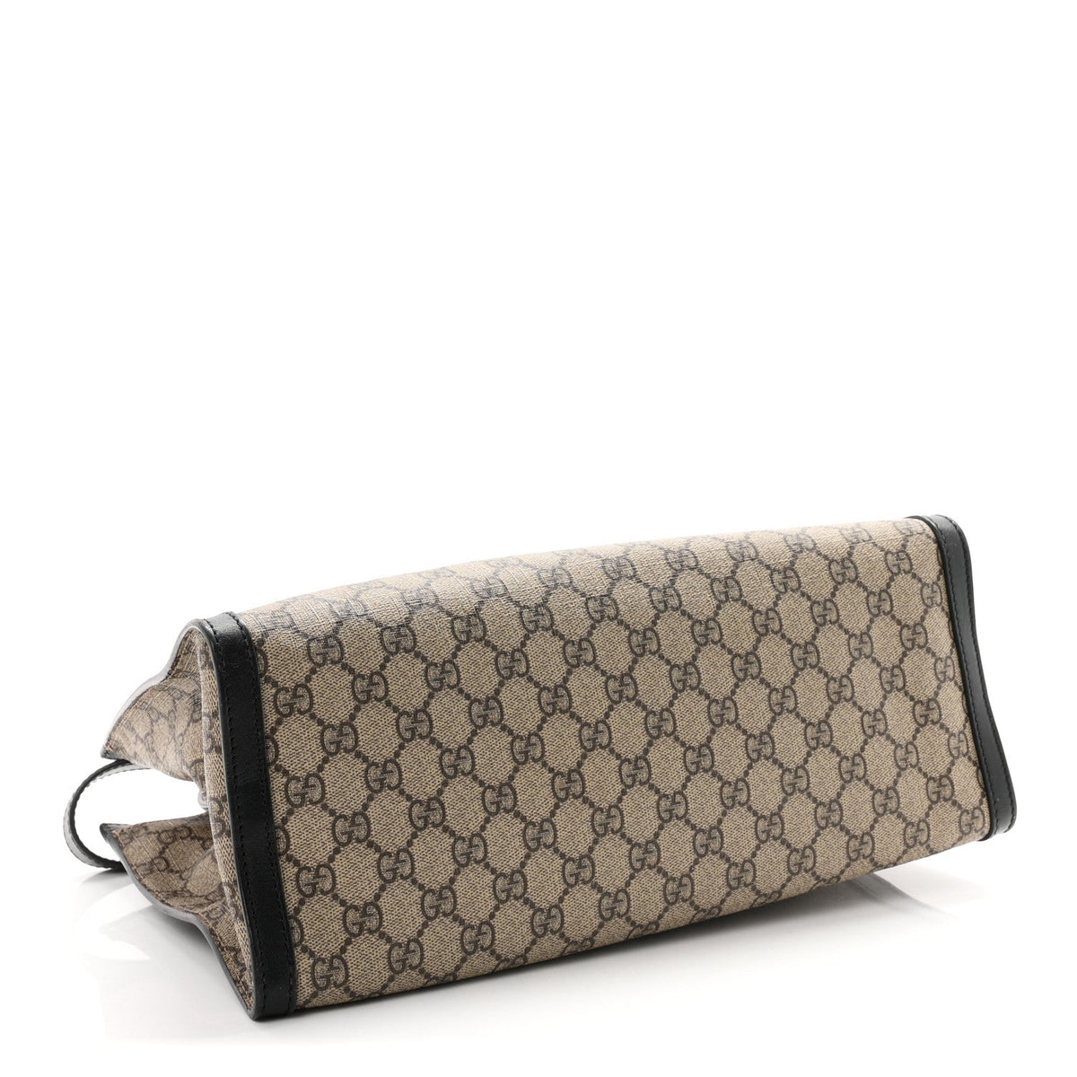 GG Supreme Monogram Medium Padlock Tote Black wholesalehk.shop
