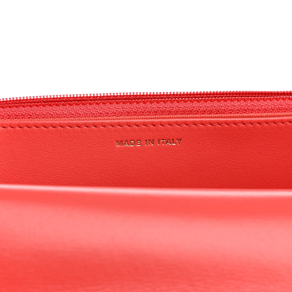 Lambskin Quilted Chanel 19 Wallet On Chain WOC Coral wholesalehk.shop