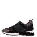 Suede Monogram Run Away Sneakers 38.5 Black £¨ Direct shipment via from wholesalehk.shop