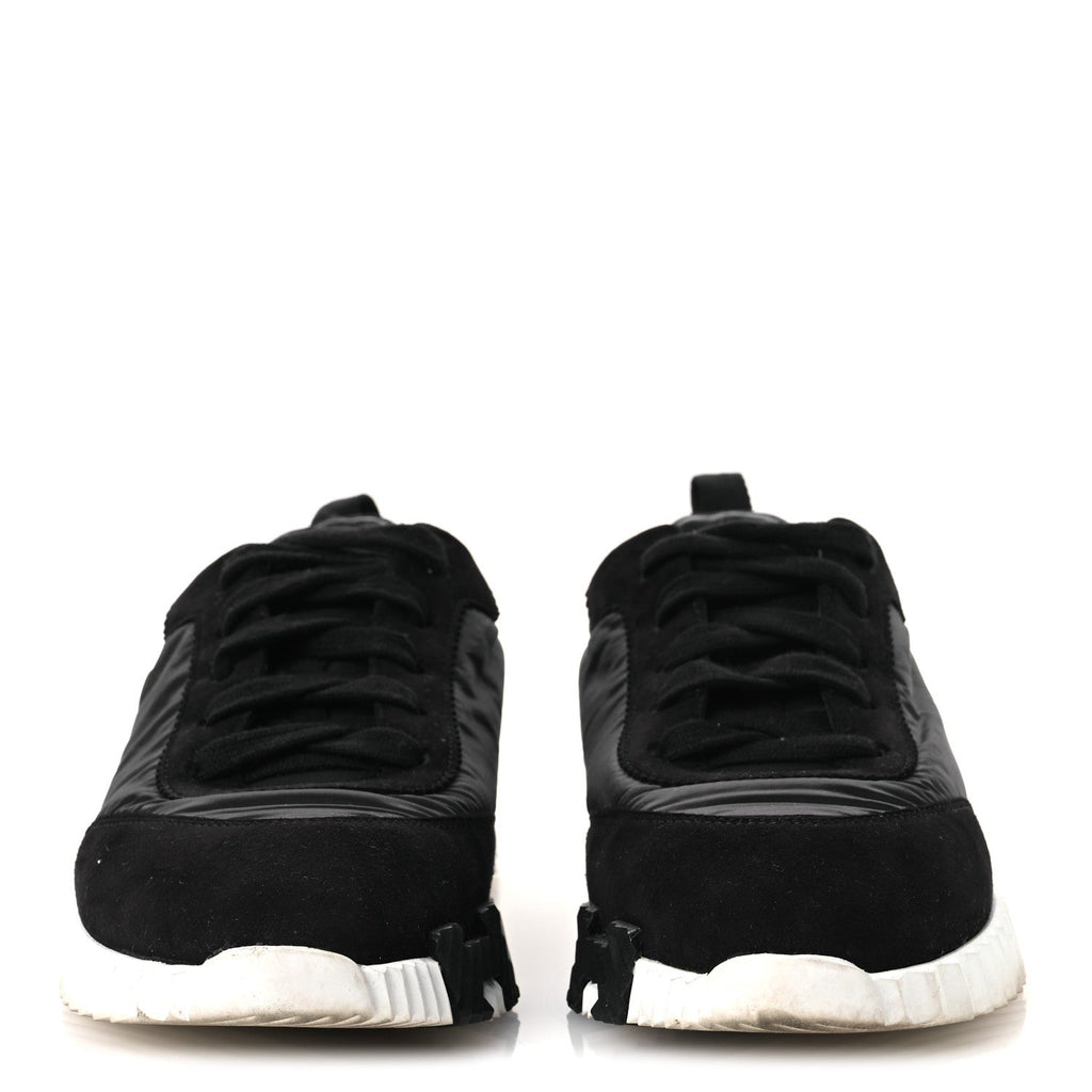 Air Mesh Suede Goatskin Bouncing Sneakers 37.5 Black Orange wholesalehk.shop