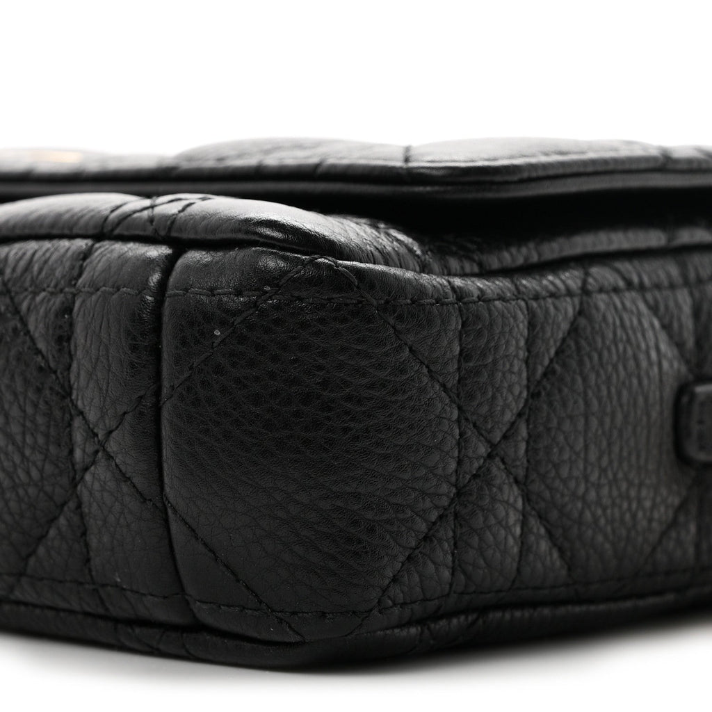 Supple Calfskin Cannage Caro Pouch With Chain  Black wholesalehk.shop