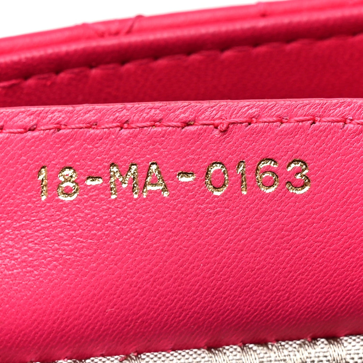 Lambskin Cannage Medium Lady Dior Fuchsia wholesalehk.shop
