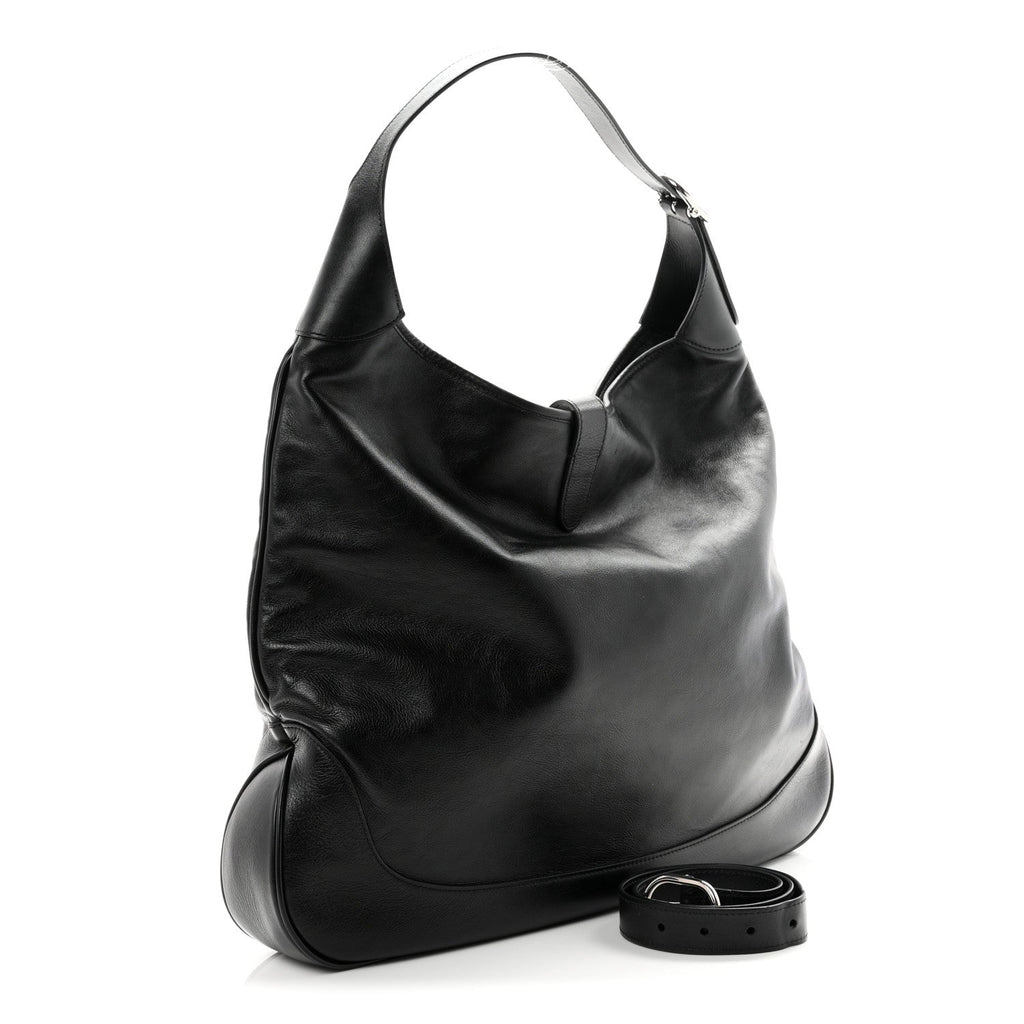 Calfskin Large Jackie 1961 Shoulder Bag Black £¨ Direct shipment via from wholesalehk.shop