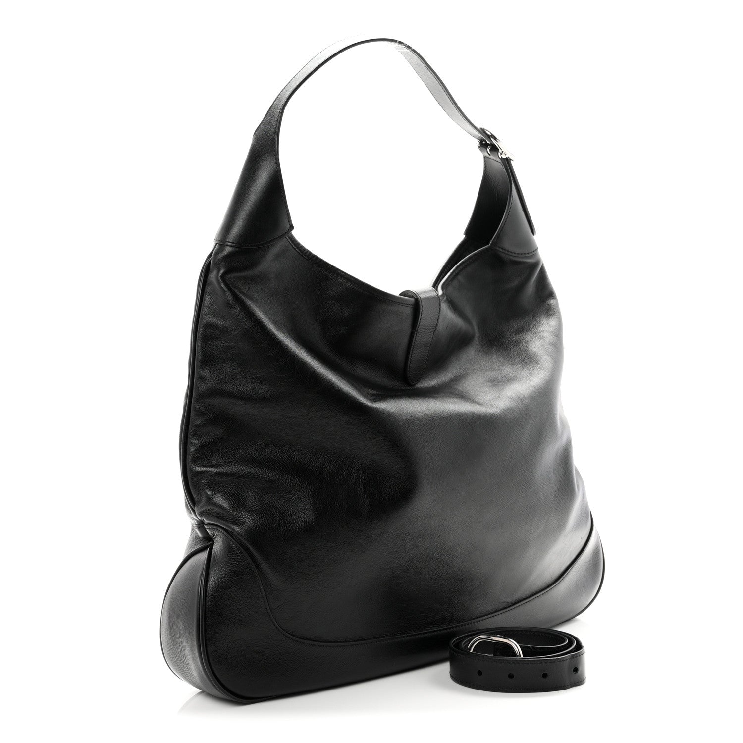 Calfskin Large Jackie 1961 Shoulder Bag Black £¨ Direct shipment via from wholesalehk.shop