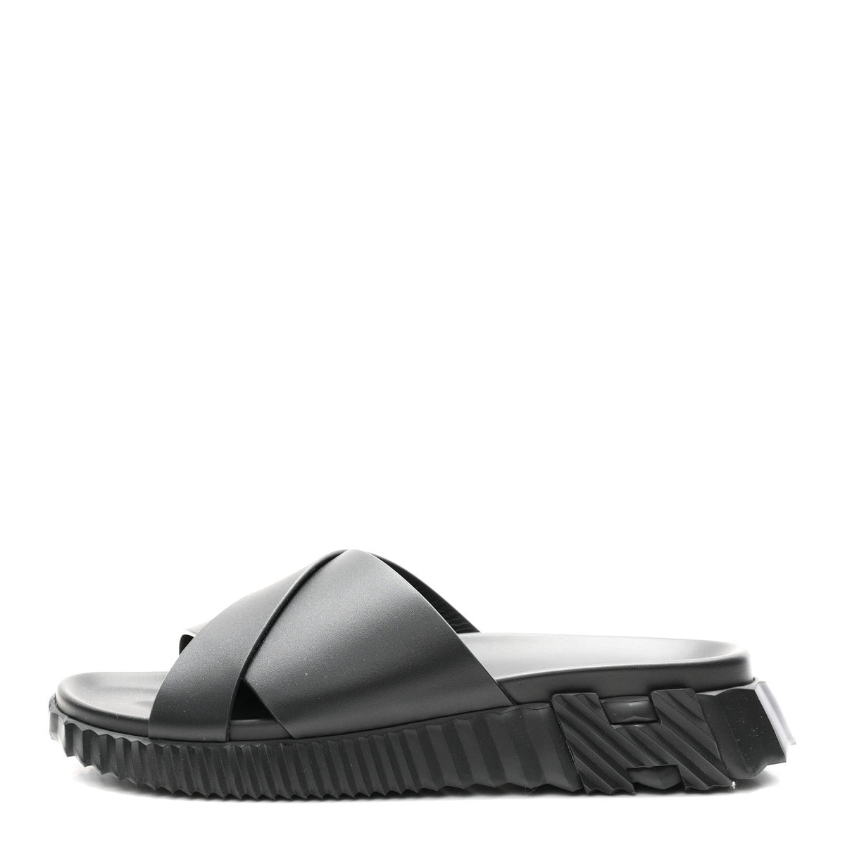 Nappa Mens Infra Sandals 42 Black wholesalehk.shop