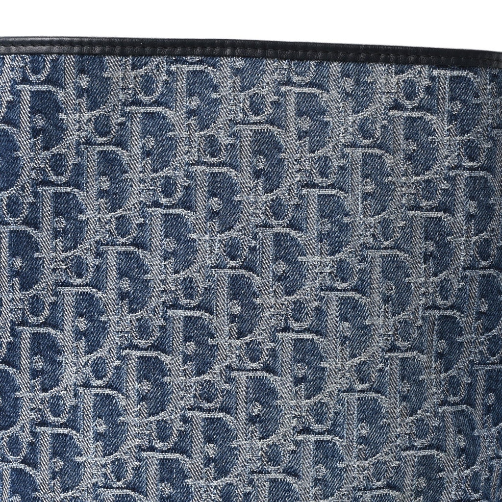 Denim Jacquard Oblique C'est Dior Bucket Bag Blue wholesalehk.shop