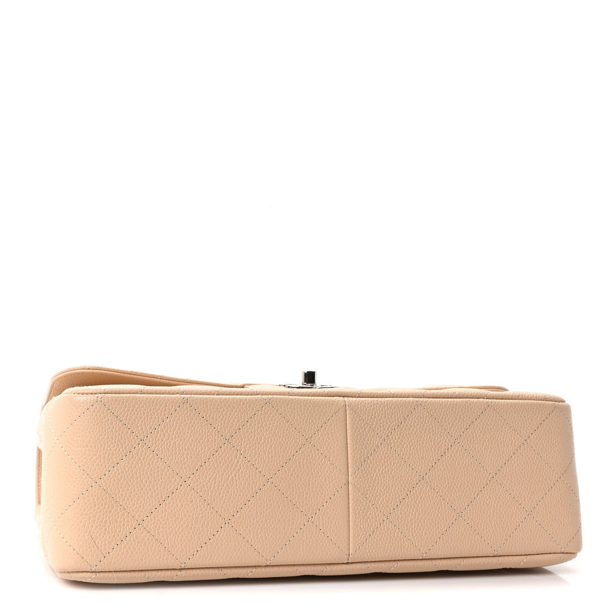 Caviar Quilted Jumbo Double Flap Beige Clair wholesalehk.shop