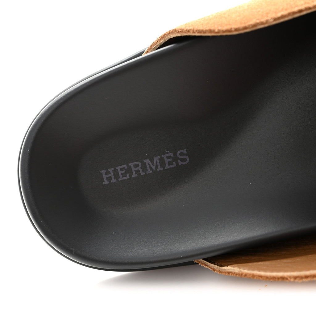 Suede Calfskin Mens Go Mules 41.5 Brun Fume wholesalehk.shop