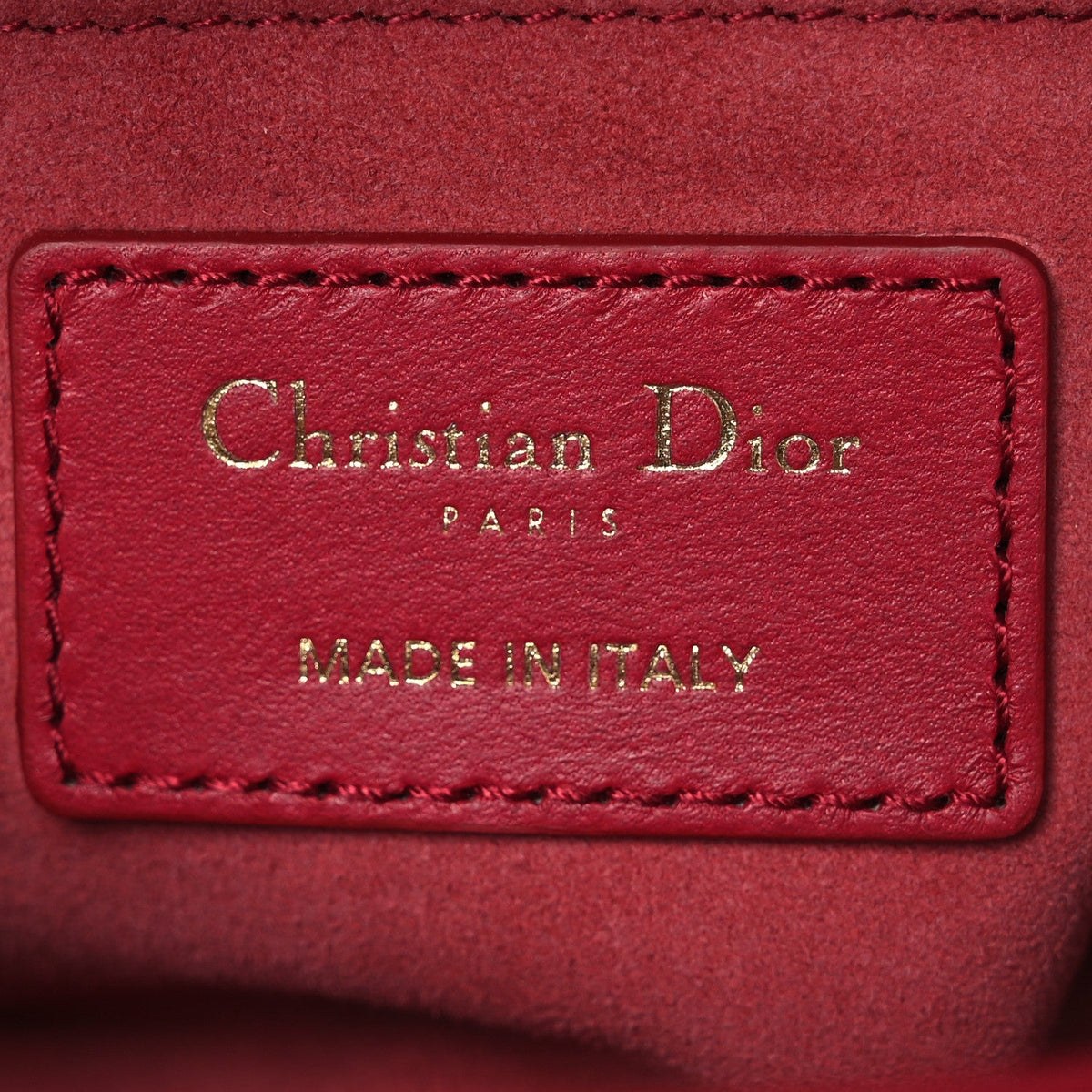 Lambskin Cannage Small My ABCDior Lady Dior Red wholesalehk.shop