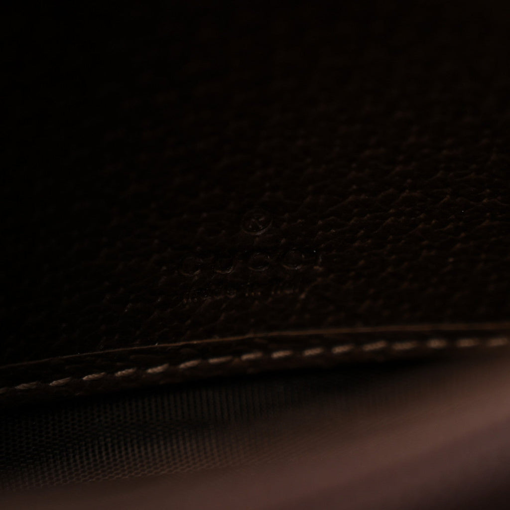 GG Supreme Monogram Web Ophidia Wallet On Chain Brown wholesalehk.shop