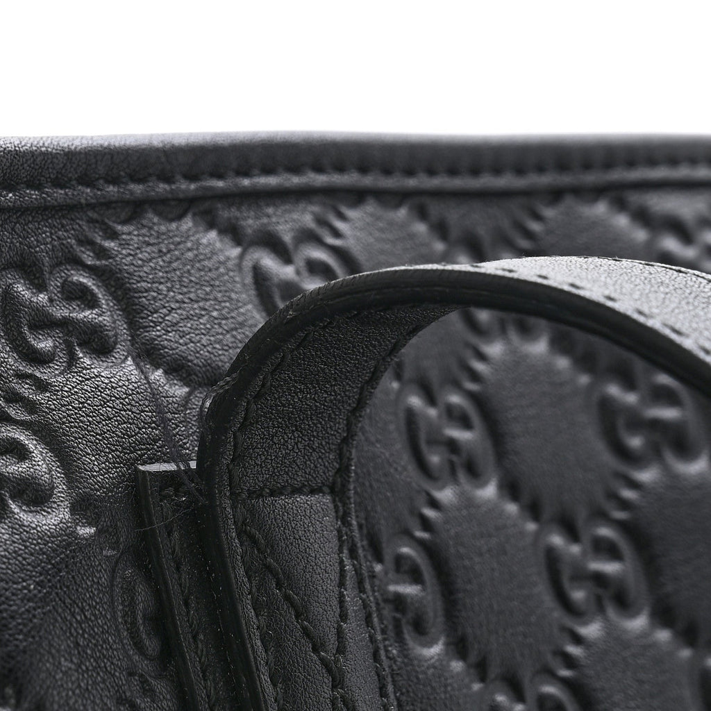 Guccissima Medium Zippered Shopping Tote Black £¨ Direct shipment via from wholesalehk.shop