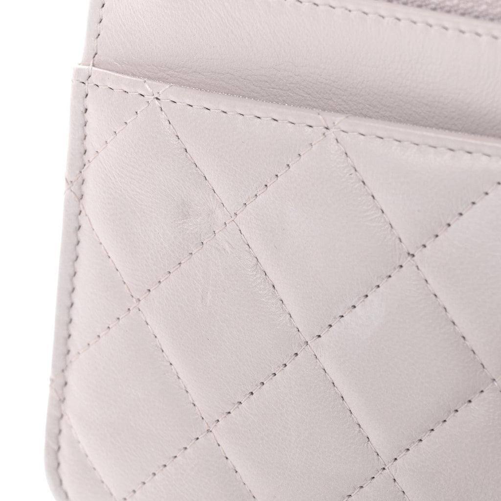 Lambskin Quilted Trendy CC Wallet On Chain WOC Lilac wholesalehk.shop