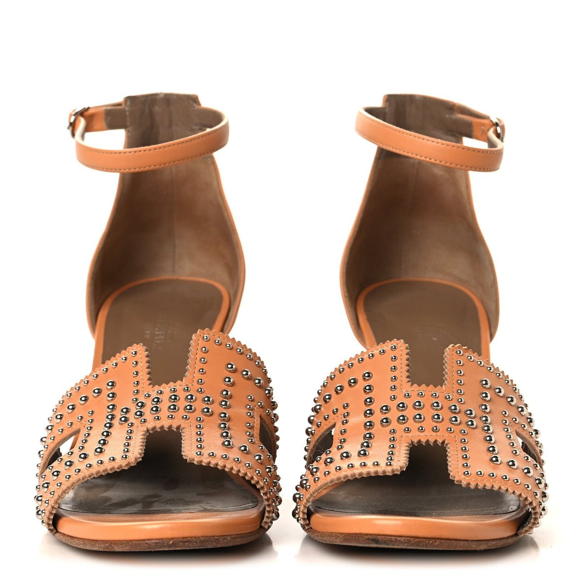 Calfskin Legend Wedge Sandals 38 Natural wholesalehk.shop