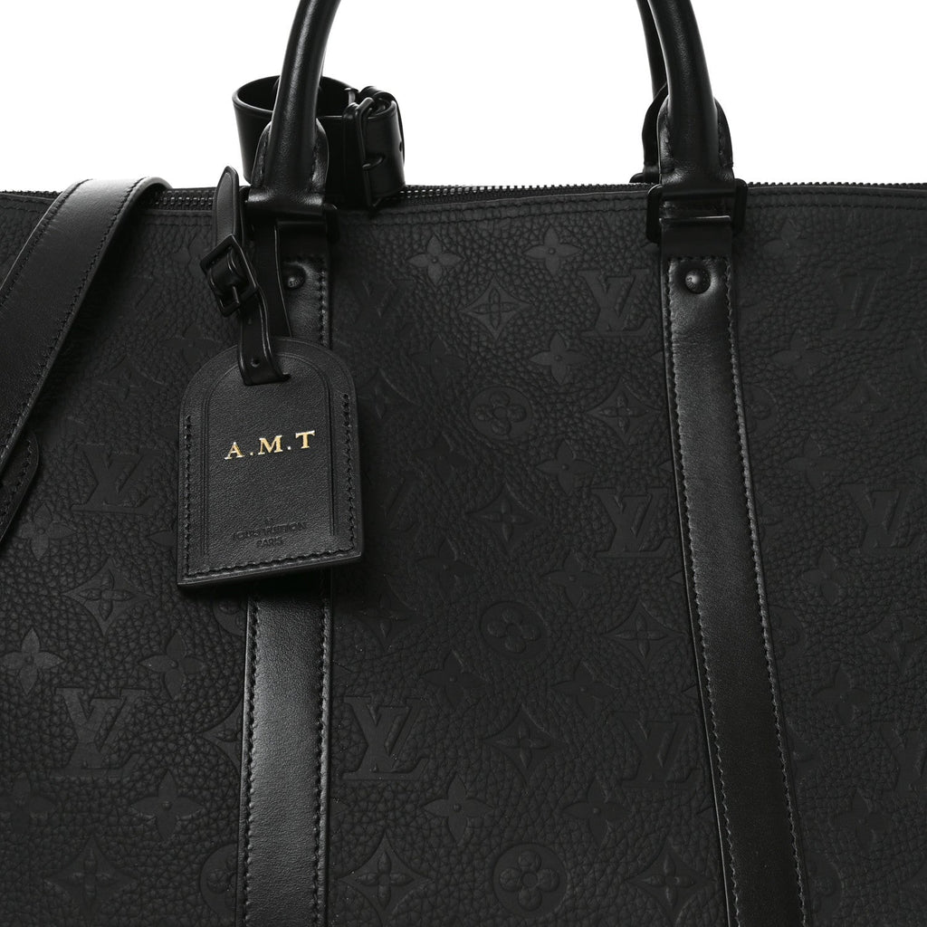 Taurillon Monogram Keepall Bandouliere 50 Black wholesalehk.shop